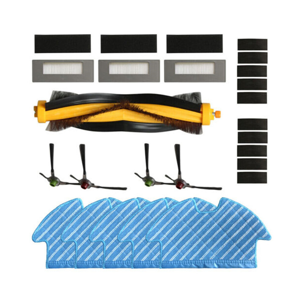 Main Side Brushes Filter Mop Cloths Kit For Ecovacs Deebot Ozmo 900 DN5G Parts