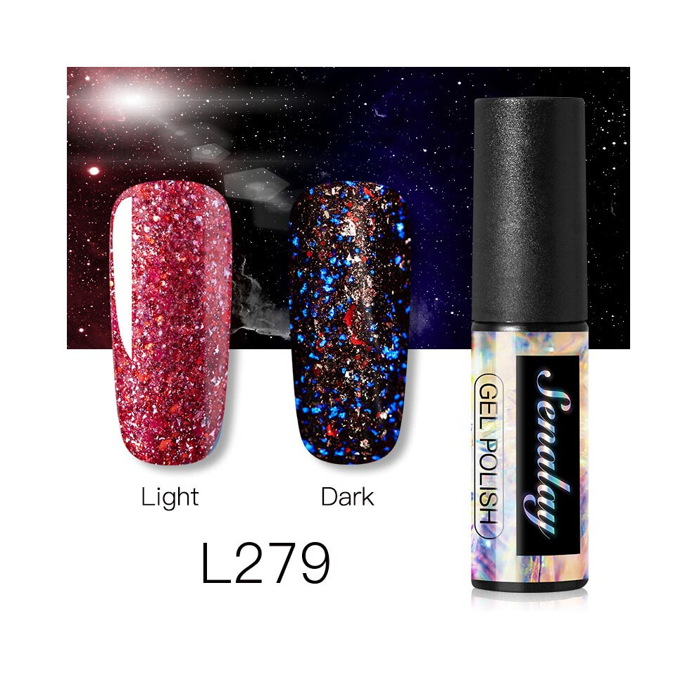 (L279) Senalay 5ML Nail Polish Gel Starry Sky Soak Off UV LED Manicure Lacquer Nail Art