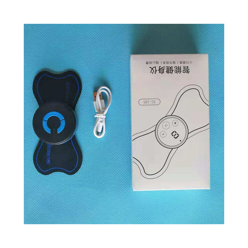 Black (Rechargeable) Portable Mini Electric Neck Massager Cervical Massage Stimulator Pain Relief