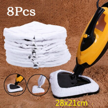 8PCS Replacement Microfiber Cloths Covers Cleaning Pads for Floor Steam Mop Cleaner