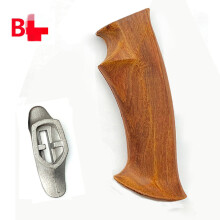 (B) DIY Knife Handle Material: Wooden Grip with Metal Fixed Head for Custom Projects