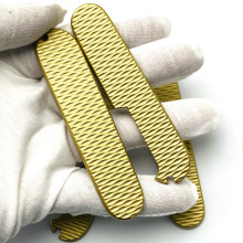 DIY Victorinox 91MM Brass Patch Scales Handle For Swiss Army Knife Accessories