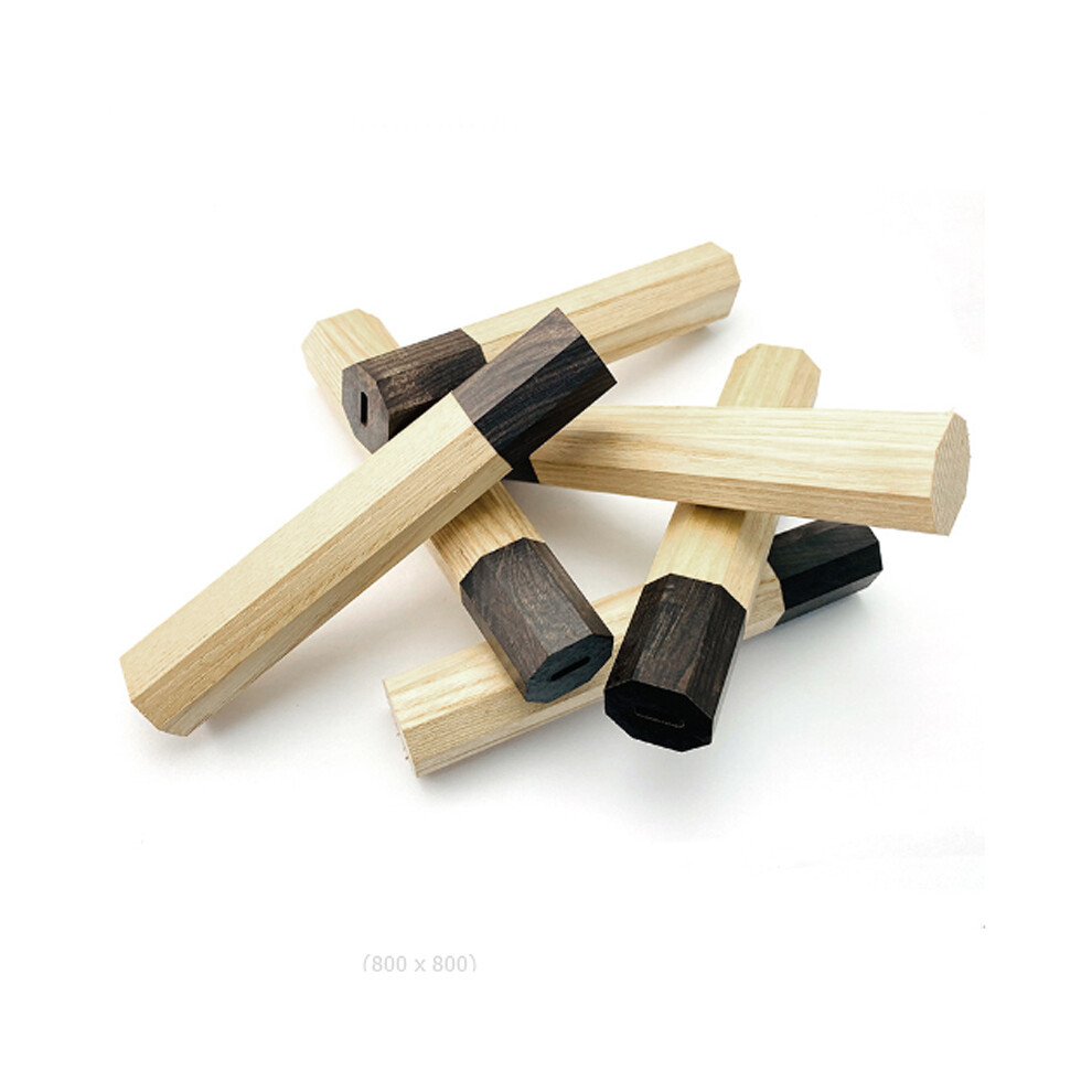 1Piece Japanese Style Octagonal Handle For Kitchen Knife Handle Ash Wood + Ebony Wood Knife Handle Fish Raw Knife Handle 320997819943
