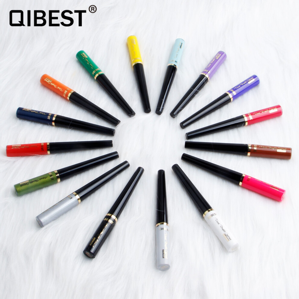 (16Pcs) Qibest Waterproof Liquid Eyeliner Pencil Makeup Long-Lasting Eyebrow Eye Liner Cosmetics 110691483812
