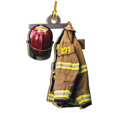 (9) Christmas Wooden Police Firefighter Car Pendant Christmas Cmall Pendant Xmas Gift