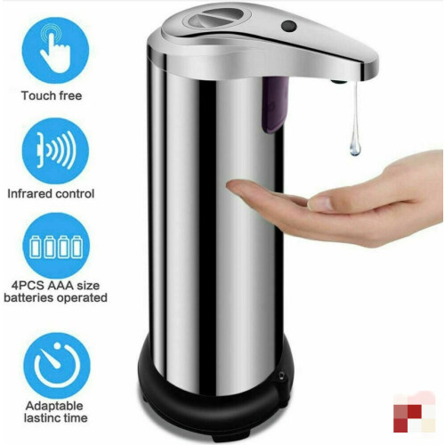 Stainless Steel Touchless Handsfree Automatic IR Sensor Soap Liquid Dispenser