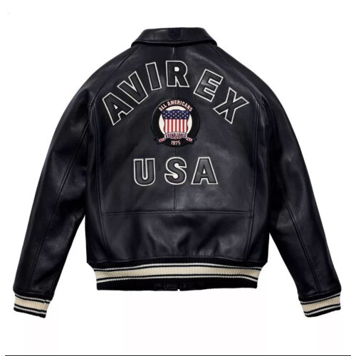 Avirex Bomber American Flight Leather Jacket New 1