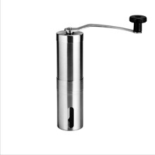 Silver Stainless Steel Coffee Grinder Manual Coffee Bean Burr Mill Kitchen Tool