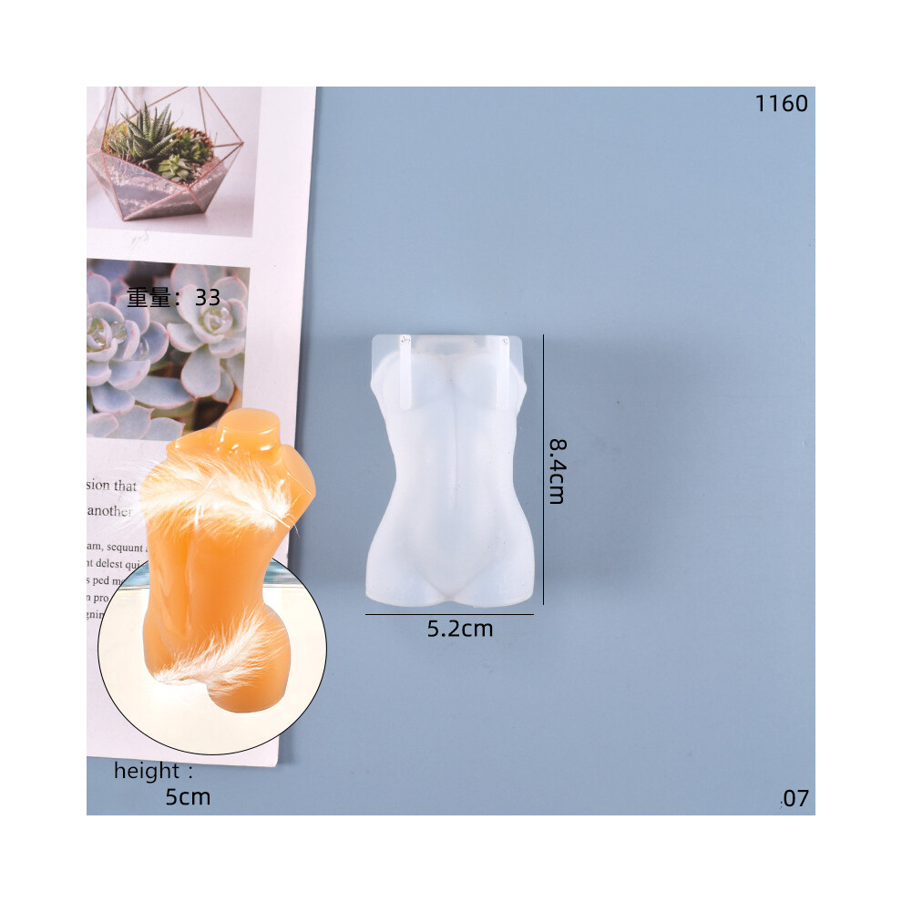 (1160??07??) Human Body Silicone Candle Mold Male Female Human Shape Aromatherapy Plaster Mould Diy 320997806387