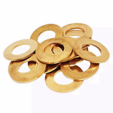 2pcs Brass Washer, Bronze Copper Metal Cushion Pad, Ring Meson Shim Gasket for Benchmade 535 Bugout Folding Knife DIY Parts