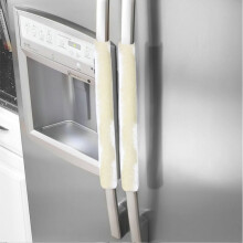 (Creamy-white) 2PCS Refrigerator Door Handle Cover Kitchen Decor Antiskid Anti-static Protector