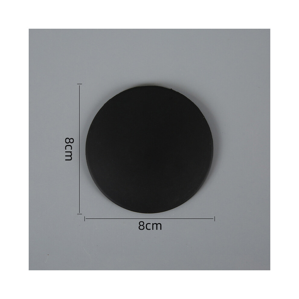 (Black) Glossy Silicone Door Handle Crash Bumper Buffer Pad Wall Protector Anti-Collision Mat 115295328408