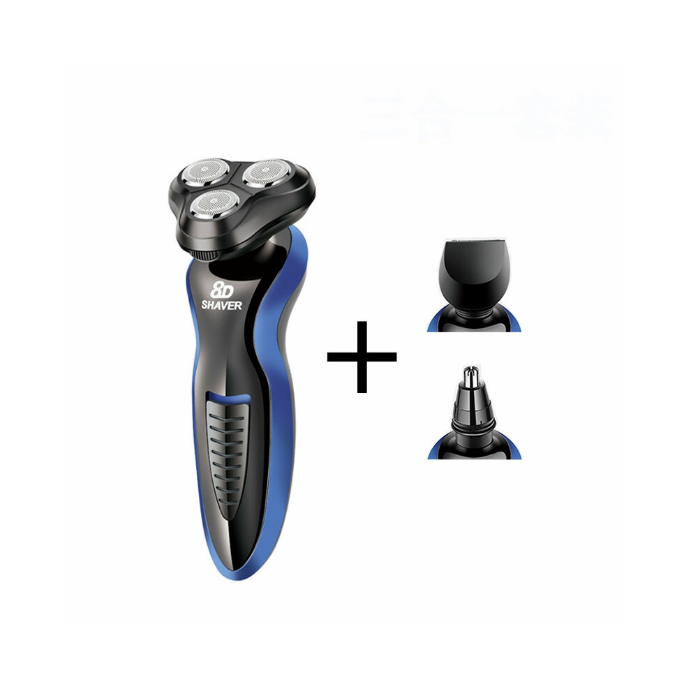 (triple) Electric Shaver 8d Razor Men's Washable Rechargeable Razor