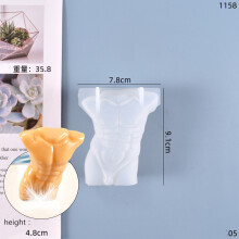 (1158??05??) Human Body Silicone Candle Mold Male Female Human Shape Aromatherapy Plaster Mould DIY