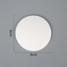 (White) Glossy Silicone Door Handle Crash Bumper Buffer Pad Wall Protector Anti-Collision Mat