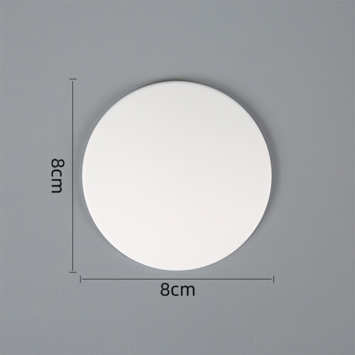 (White) Glossy Silicone Door Handle Crash Bumper Buffer Pad Wall Protector Anti-Collision Mat