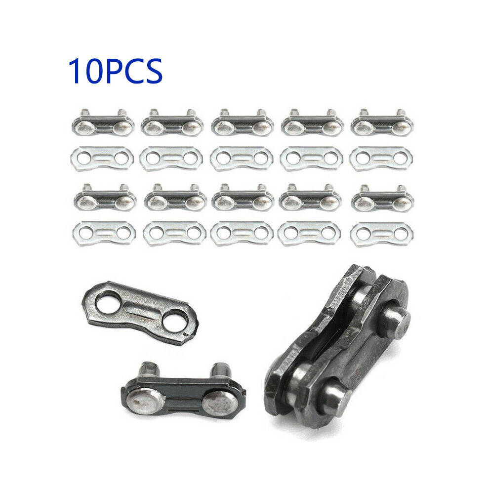 10Pcs Steel Chainsaw Chain Joiners Links For Joining 325 058 Chain 1.5X0.5cm 320997796701