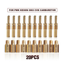 20Pcs Carburetor Main Jet Kit Set And Slow/Pilot Jet For PWK Keihin OKO CVK Carb