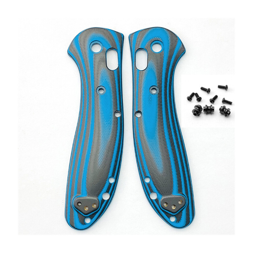 (Blue) 1 Pair Handle Patch Custom G10 Scales For Benchmade Griptilian 551 Folding Knife Blue 320997820253