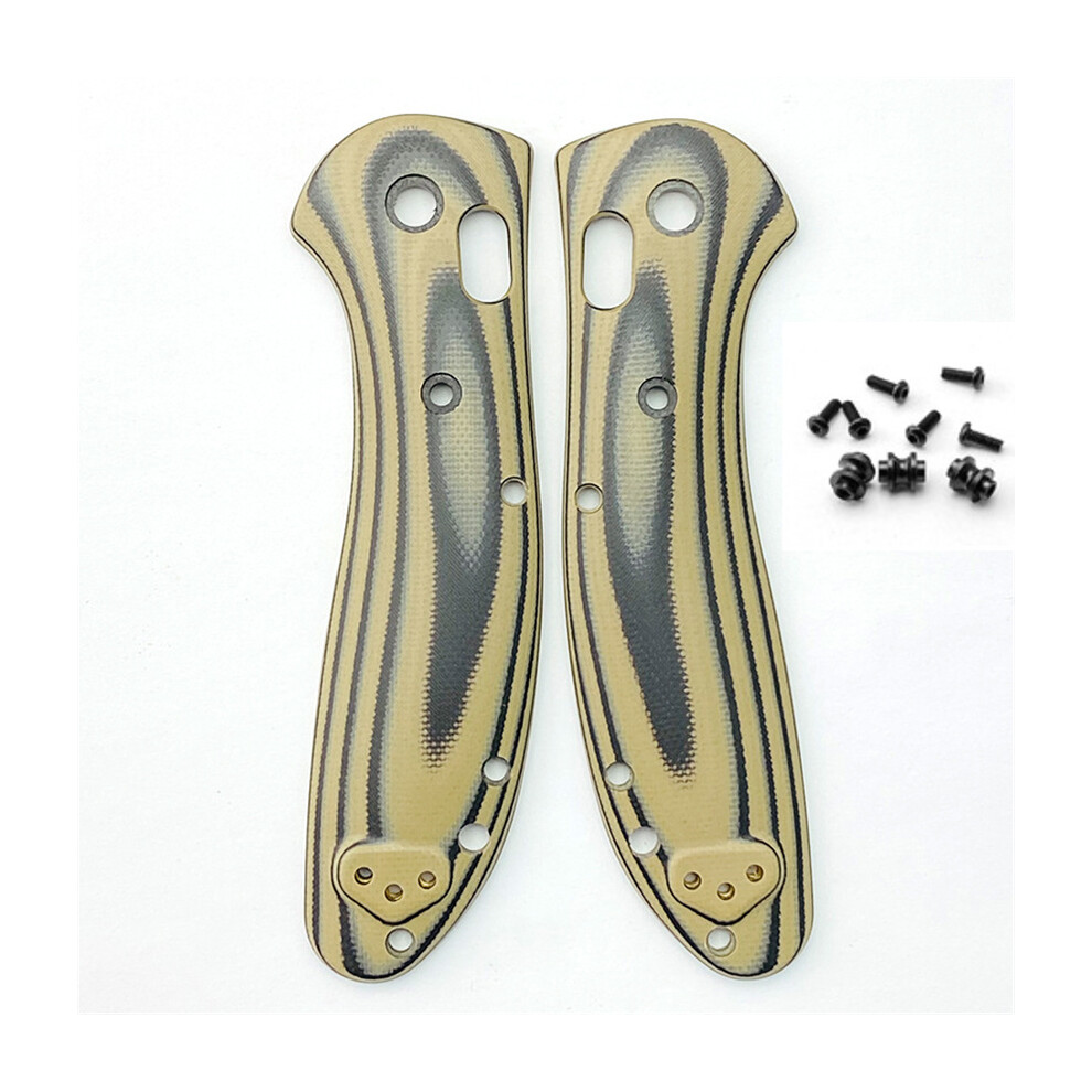 (Yellow) 1 Pair Handle Patch Custom G10 Scales For Benchmade Griptilian 551 Folding Knife Yellow 320997820246
