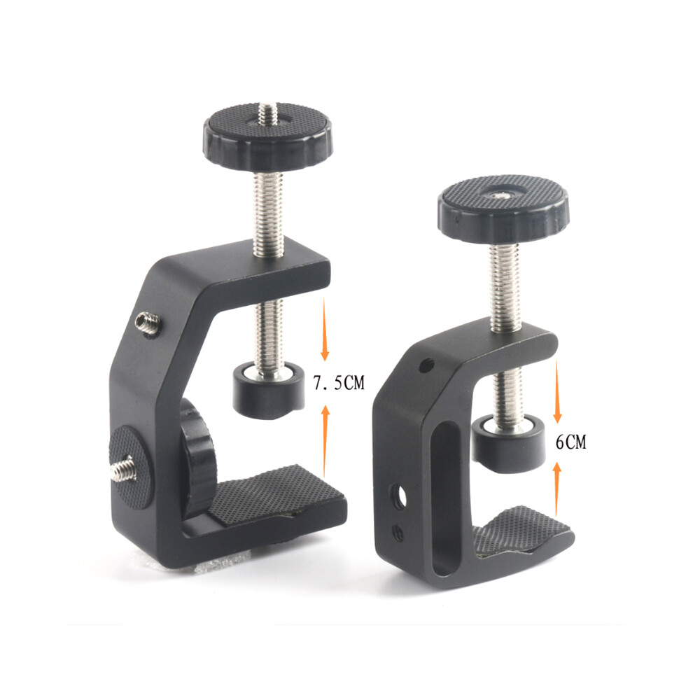 (Small) Large C-Type Clamp Aluminum Alloy Fixed Desktop Clamp Holder Camera Tripod Photography Stand 320997814771