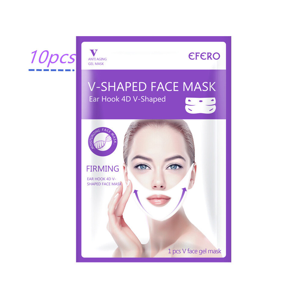 (10pcs) 4D Ear Hook V-Shaped Lifting Face Mask Firming Slimming Chin Facial Skin Care