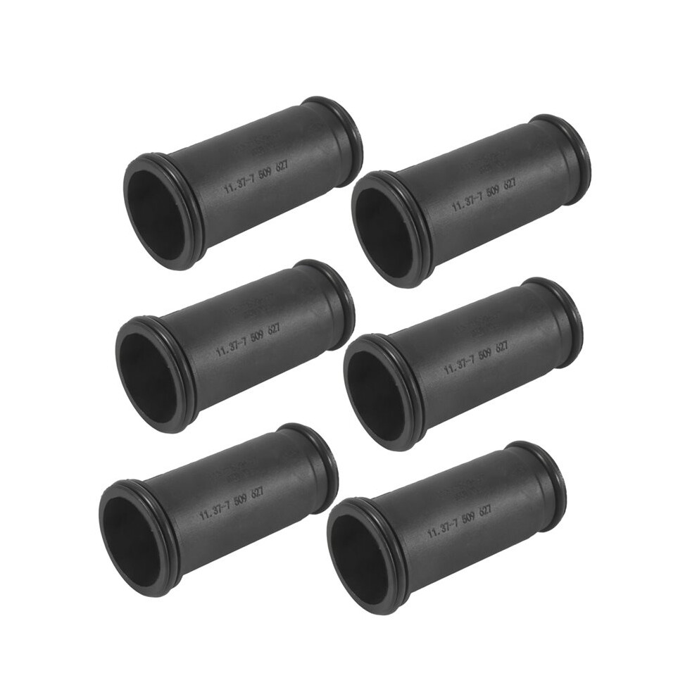 6Pcs Pipe Sleeve 11377509627 For 1 3 5' X1 X3 E81 E88 E46 E90 E84 N42 N46 N46n E83 118I 120I 318I 320I 4711979994868