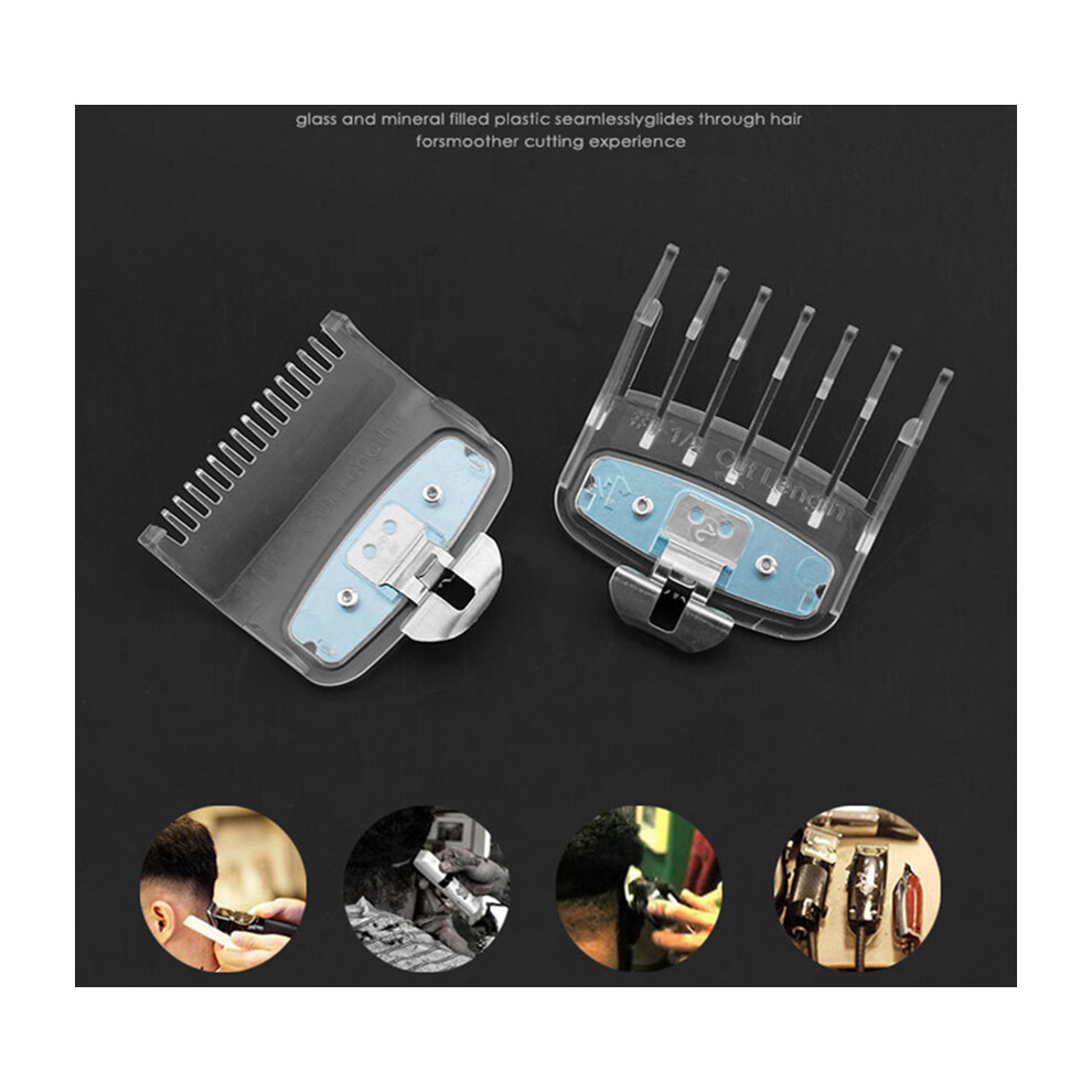 Unisex Hair Clipper Guide Combs Kit Trimmer Guards Attachments 1.5Mm/4.5Mm For Wahl Clipper