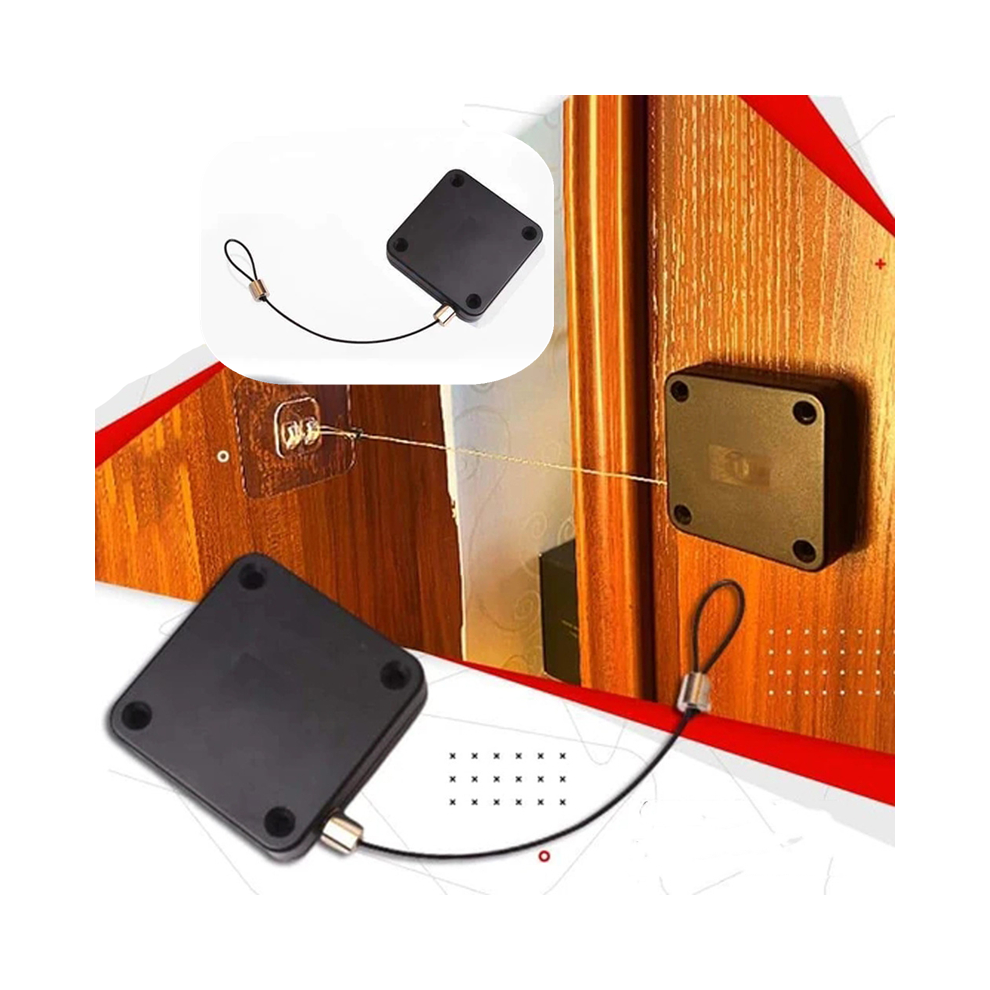 Punch-Free Portable Automatic Sensor Steel Wire Rope Door Closer For Home Office 320997805045