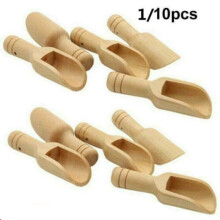 (1pc) Wooden Small Little Mini Scoop Salt Sugar Coffee Spoon Tool Kitchen Cooking Tool