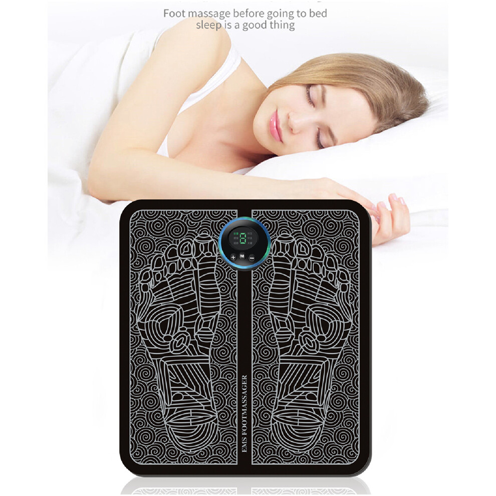 USB Electric Foot Massager Mat Vibration Acupoints Pad Pain Relieve Physiotherapy