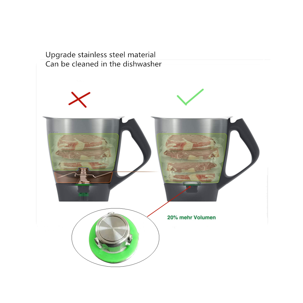 Rotating Blade Replacement Mixer Cutter Head Cover Jar Base Cap For Thermomix Model TM6 Blender