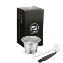 (Square hole capsule) Reusable Refillable Stainless Steel Coffee Capsule For Nesspresso U Machine