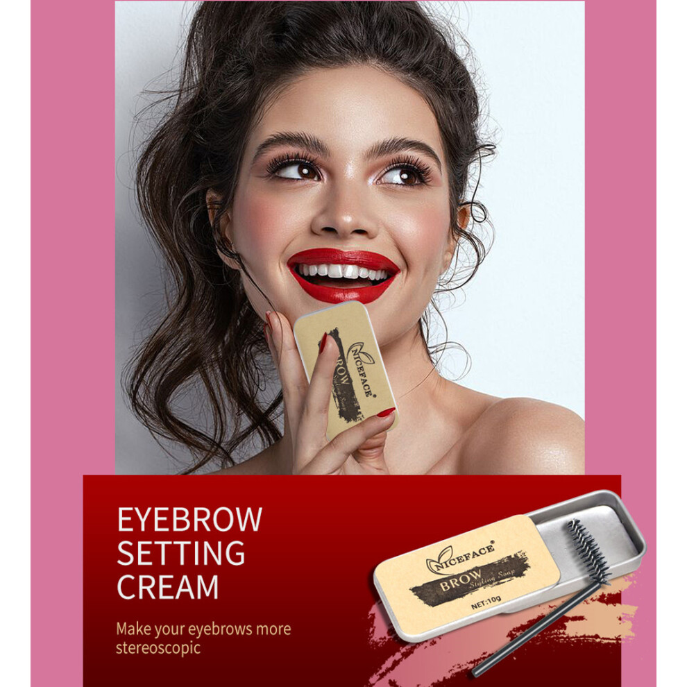 3D Feathery Brows Setting Gel Waterproof Soap Brow Stereotype Makeup Kit Lasting Eyebrow Gel Tint Pomade Cosmetics
