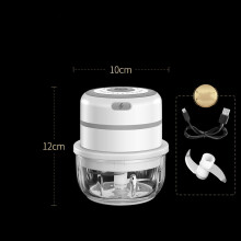 (White S) Mini USB Electric Garlic Masher Wireless Press Mincer Vegetable Chili Meat Grinder Food Chopper Kitchen Tools