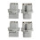 4Pcs Brake Tail Lamp Rear Light Socket Holder for  Accord 2