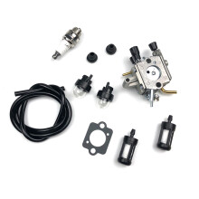 Carburetor Carb For Stihl FS250 FS120 FS200 FS300 Primer Bulb Fuel Filter Line