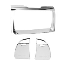 Chrome Stereo Radio Trim Cover Housing Kit for  Touring Glide Electra Glide Street Glid, Tri Glide Ultra 14-23