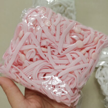 (pink, 100pcs) 5mm Adjustable Face Cover Rope DIY Braided Elastic Band Drawstring Knitting Tape