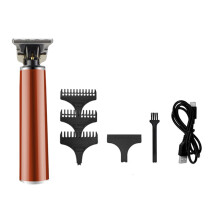 (red) Electric Hair Clipper Rechargeable Cordless Trimmer LCD Digital Display Haircut Set