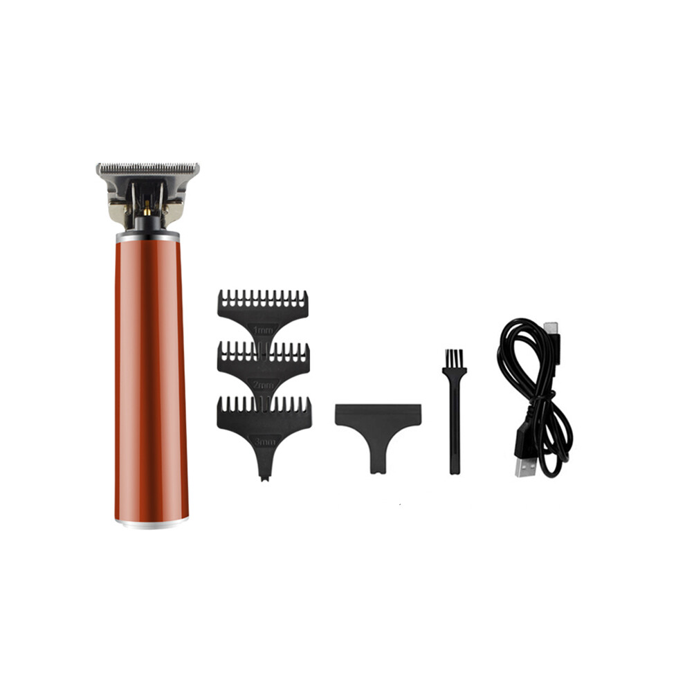Red (Red) Electric Hair Clipper Rechargeable Cordless Trimmer Lcd Digital Display Haircut Set