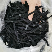 (black, 100pcs) 5mm Adjustable Face Cover Rope DIY Braided Elastic Band Drawstring Knitting Tape