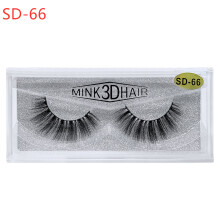 (SD-66) 1 Pair False Lashes 3D Mink Hair Soft Wispy Long Thick Eyelashes Handmade