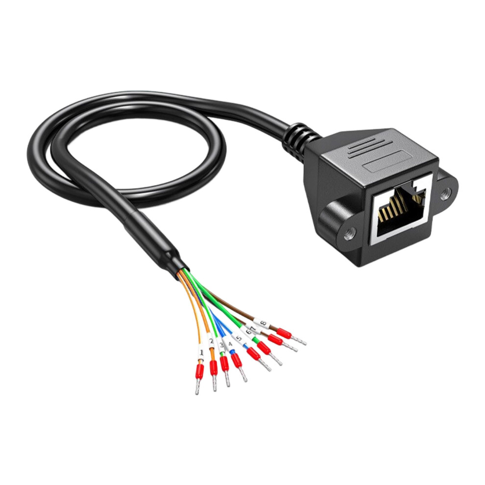 Industrial Rj45 Male/Female To 8Pin-3M Rj45 Female Connecto 7627001454248