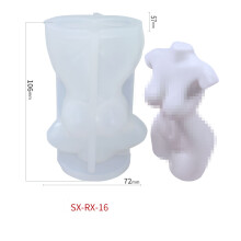 (SX-RX-16) Woman Nude Body Silicone Mold Human Body Shape Soap Candle Cake Decoration Epoxy Resin Casting Mould DIY Craft Decor
