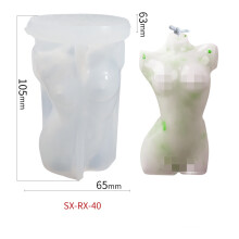 (SX-RX-40) Woman Nude Body Silicone Mold Human Body Shape Soap Candle Cake Decoration Epoxy Resin Casting Mould DIY Craft Decor