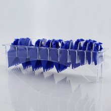 (blue) 10PCS Magnetic Hair Clipper Cutting Guides Guards Limit Combs Set For Wahl
