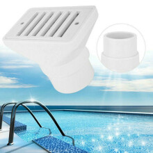 Swimming Pool In-Ground Main Drain Cover Floor Drain 1.5" Water Inlet White
