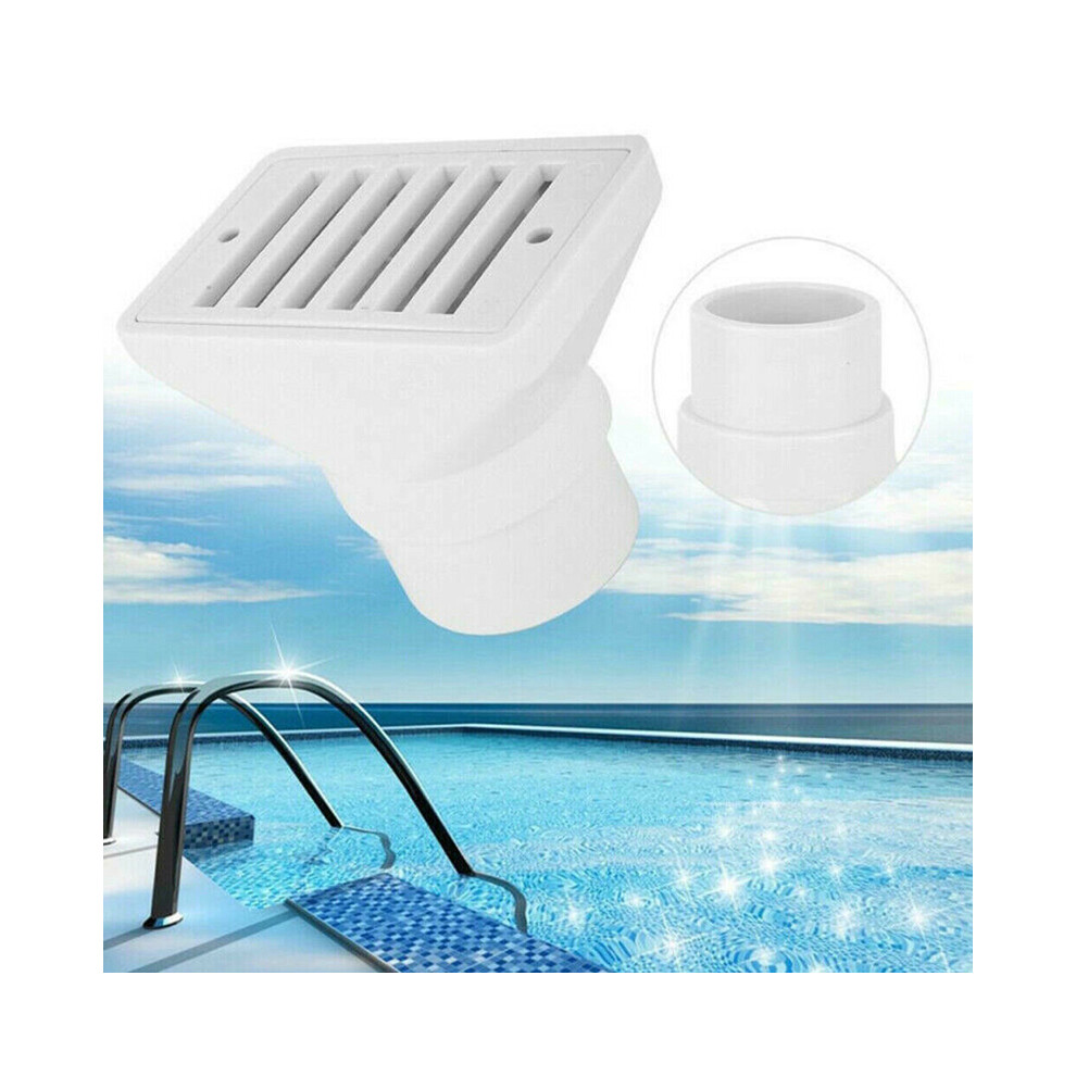 Swimming Pool In-Ground Main Drain Cover Floor Drain 1.5" Water Inlet White 320997803959