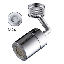 (M24) Universal Splash Filter Faucet 720?? Rotatable Water Outlet Sprayer Head Leakproof